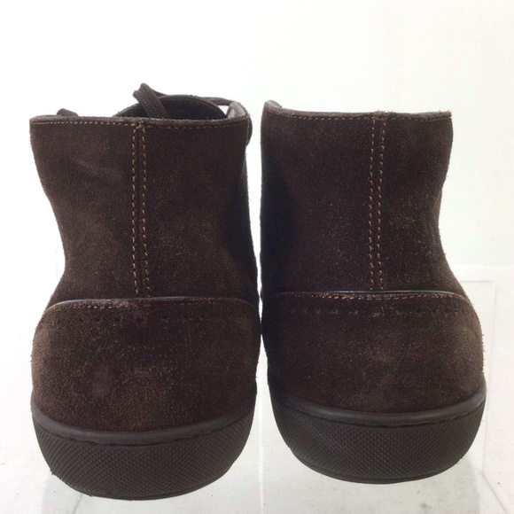 Louis Vuitton Dark Brown Suede Cap-Toe Lace-Up Chukka Boots Size 6 - Picture 4 of 9